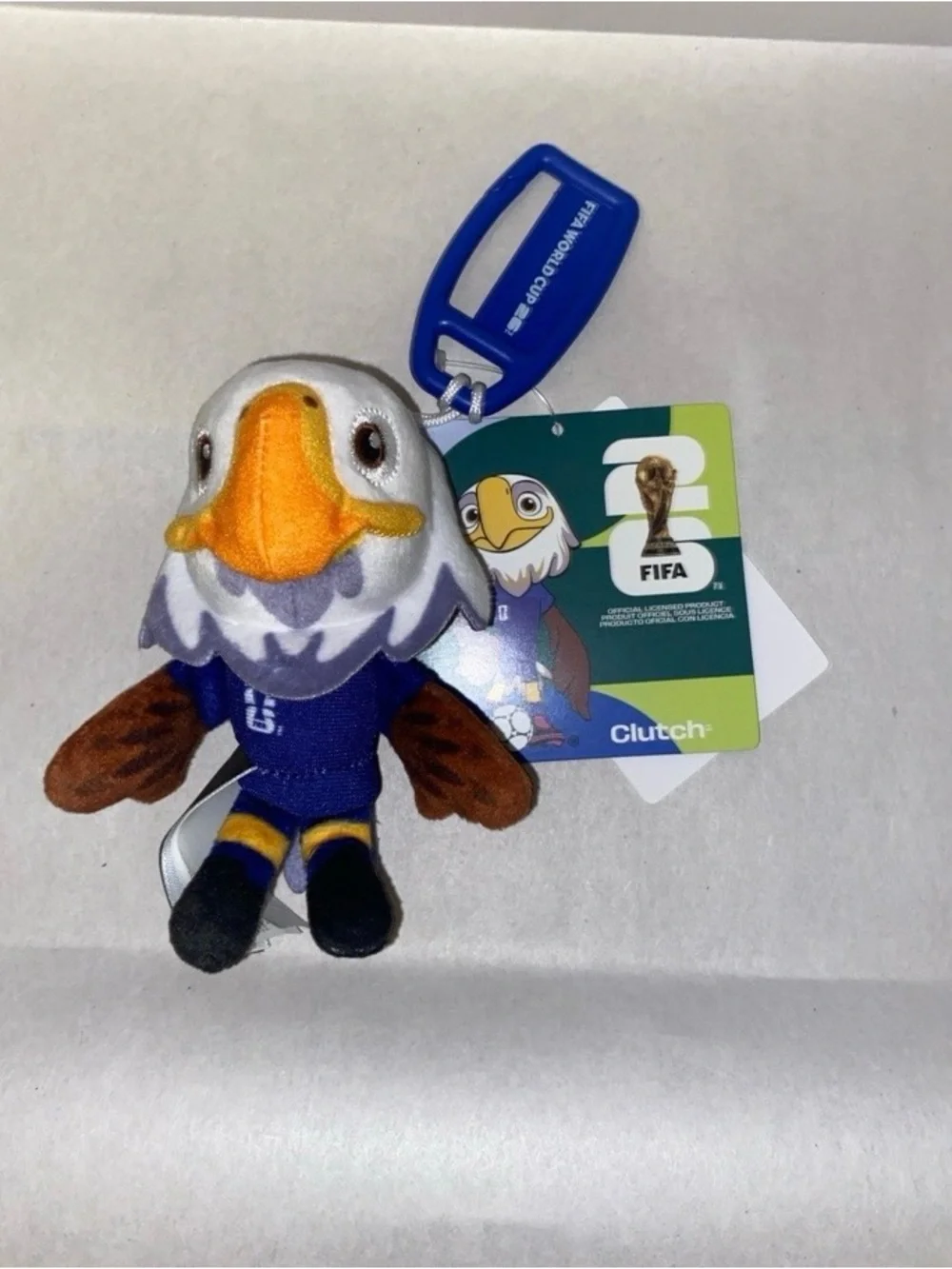 FIFA World Cup Soccer mascot plush clip-on keychain Clutch USA